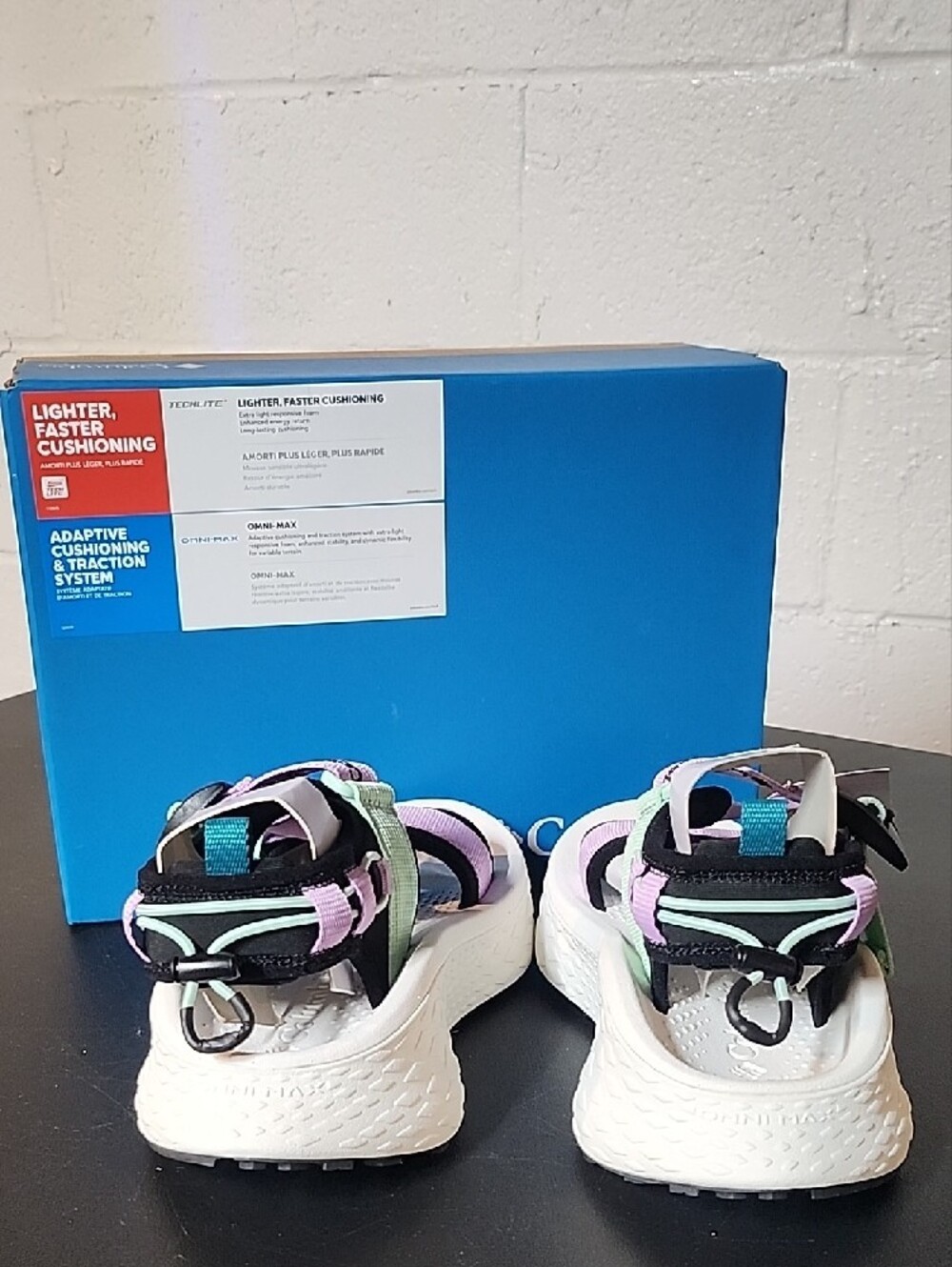 Columbia Pastel Sport Sandals - Lavender Mint White Black - Picture 6 of 7